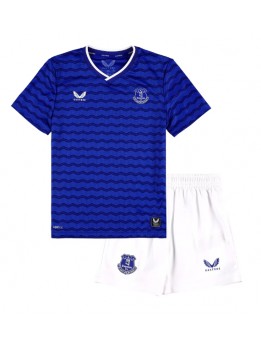 Everton Replika Hemmakläder Barn 2025-26 Kortärmad (+ byxor)
